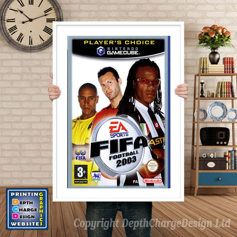 Fifa Football 2003_Pc_Pal Gamecube Inspired Retro Gaming Poster A4 A3 A2 Or A1