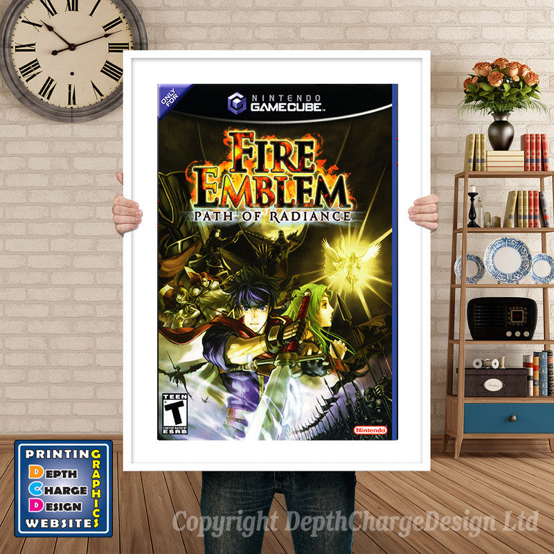 Fire Emblem Path Of Radiance Gamecube Inspired Retro Gaming Poster A4 A3 A2 Or A1