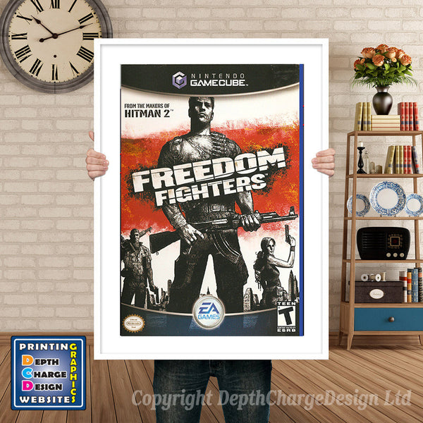 Freedom Fighters Gamecube Inspired Retro Gaming Poster