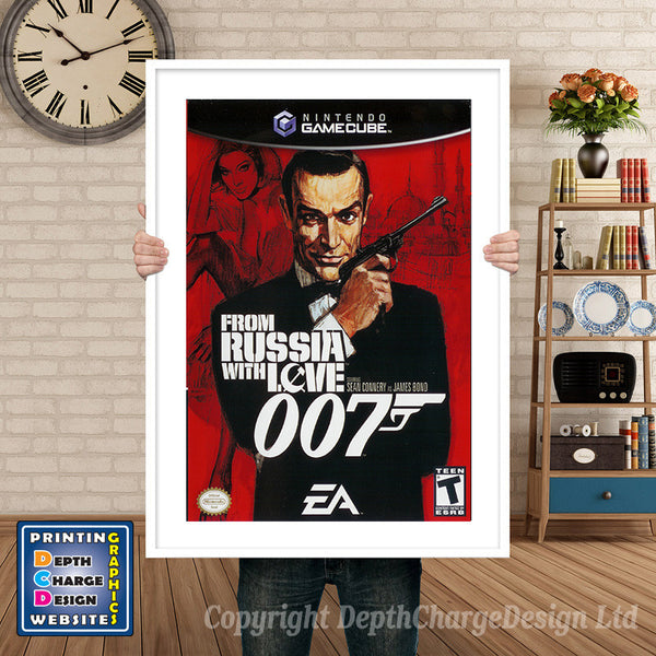 From Russia With Love Gamecube Inspired Retro Gaming Poster