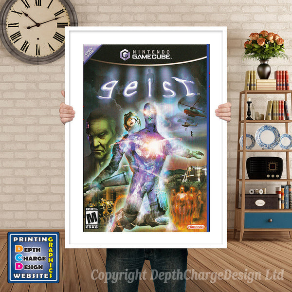Geist Gamecube Inspired Retro Gaming Poster
