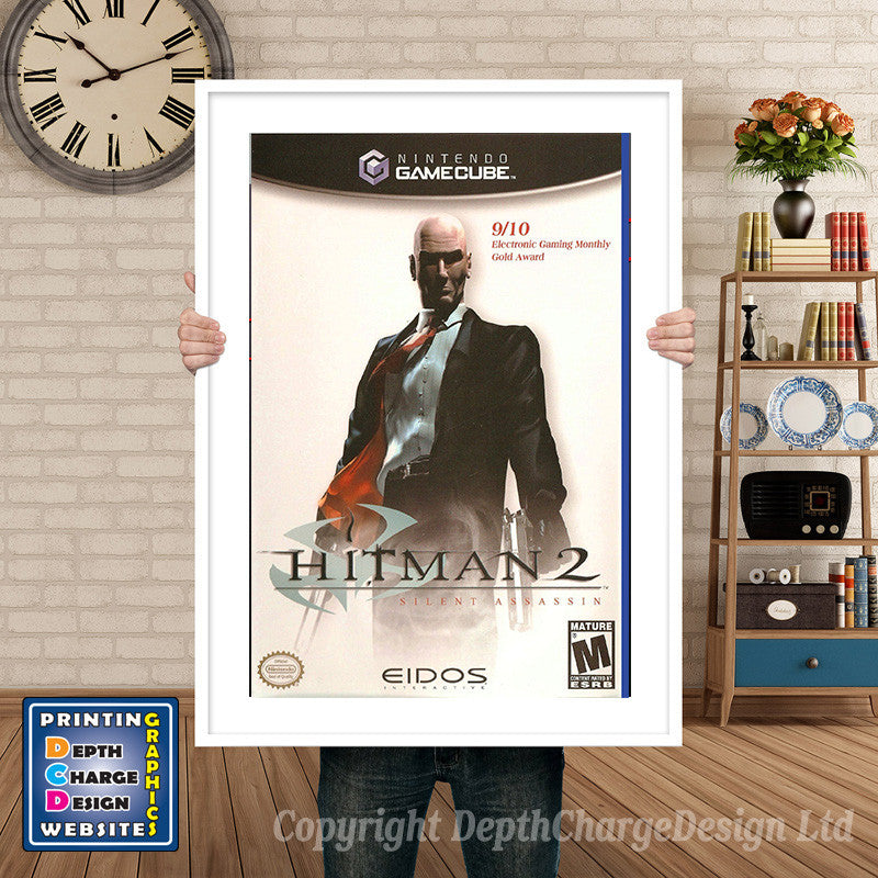 Hitman2 Gamecube Inspired Retro Gaming Poster A4 A3 A2 Or A1