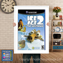 Ice Age 2 The Meltdown Gamecube Inspired Retro Gaming Poster A4 A3 A2 Or A1