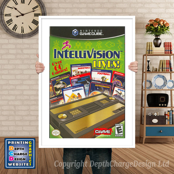Intellivision Lives Gamecube Inspired Retro Gaming Poster
