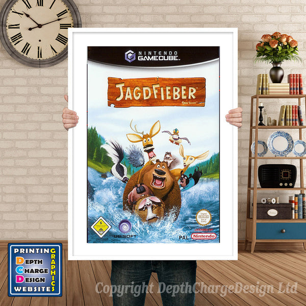 Jagdfieber_De Gamecube Inspired Retro Gaming Poster