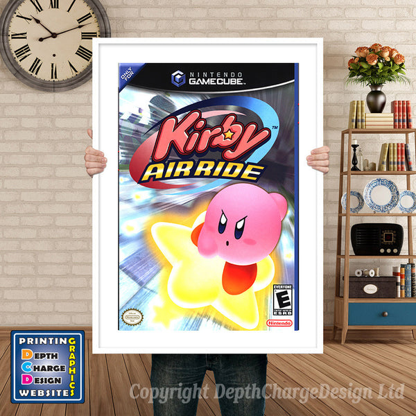 Kirby Airride Gamecube Inspired Retro Gaming Poster