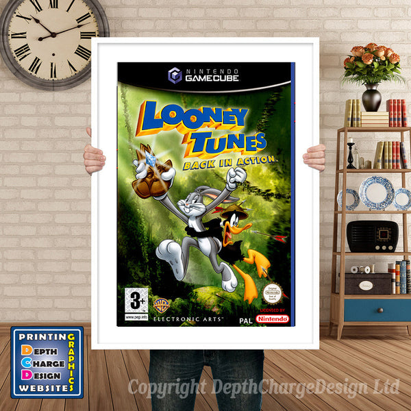Looney Tunes Back In Action Gamecube Inspired Retro Gaming Poster