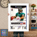 Madden 06 Gamecube Inspired Retro Gaming Poster A4 A3 A2 Or A1