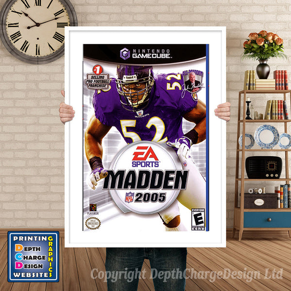 Madden 2005 Gamecube Inspired Retro Gaming Poster