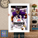 Madden 2005 Gamecube Inspired Retro Gaming Poster A4 A3 A2 Or A1