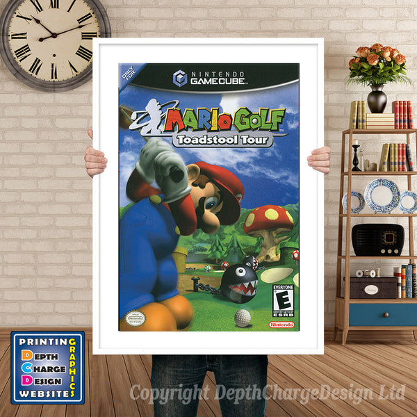Mario Golf Gamecube Inspired Retro Gaming Poster