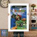 Mario Golf Gamecube Inspired Retro Gaming Poster A4 A3 A2 Or A1