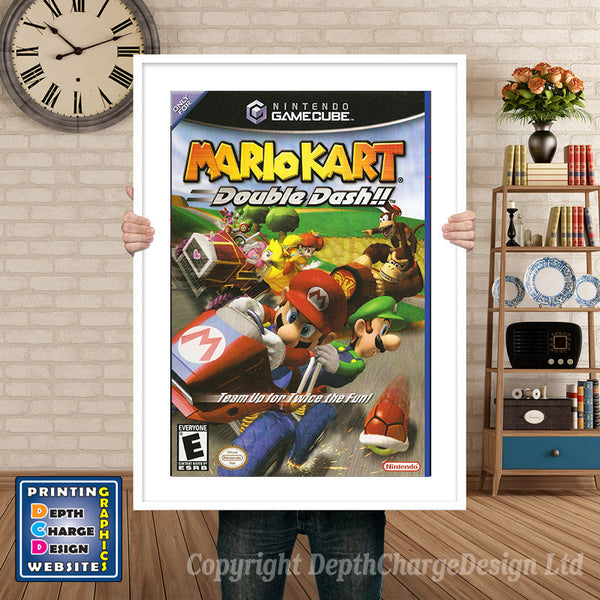 Mario Kart Double Dash Gamecube Inspired Retro Gaming Poster