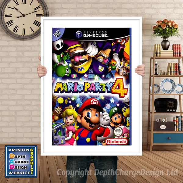 Mario Party 4_Pal Gamecube Inspired Retro Gaming Poster