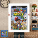 Mario Power Tennis Gamecube Inspired Retro Gaming Poster A4 A3 A2 Or A1