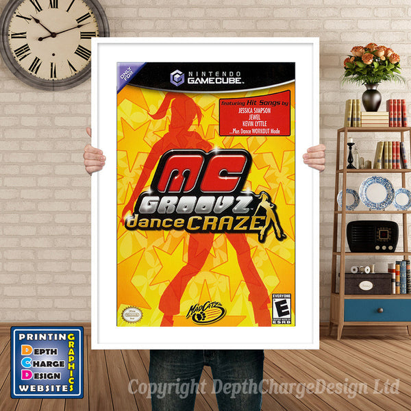 Mc Groovz Dance Craze Gamecube Inspired Retro Gaming Poster