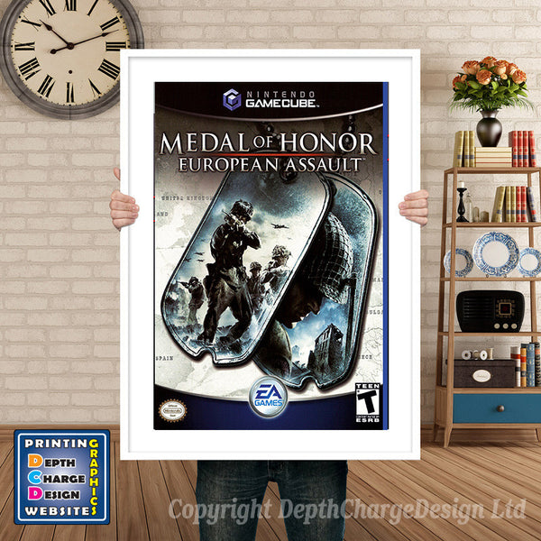 Medal Of Honor European Assault Gamecube Inspired Retro Gaming Poster