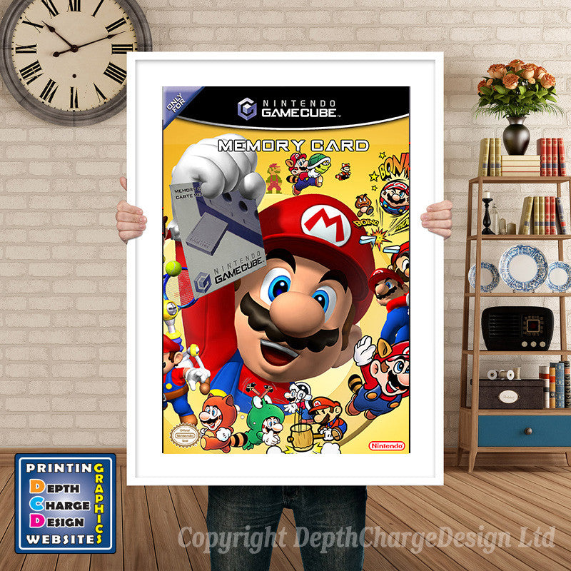 Memory Card Gamecube Inspired Retro Gaming Poster A4 A3 A2 Or A1 – Memory Card Gamecube Inspired Retro Gaming Poster