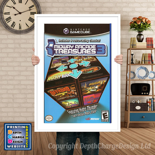 Midway Arcade Treasures3 Gamecube Inspired Retro Gaming Poster