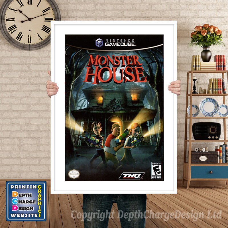 Monster House Gamecube Inspired Retro Gaming Poster A4 A3 A2 Or A1 – Monster House Gamecube Inspired Retro Gaming Poster