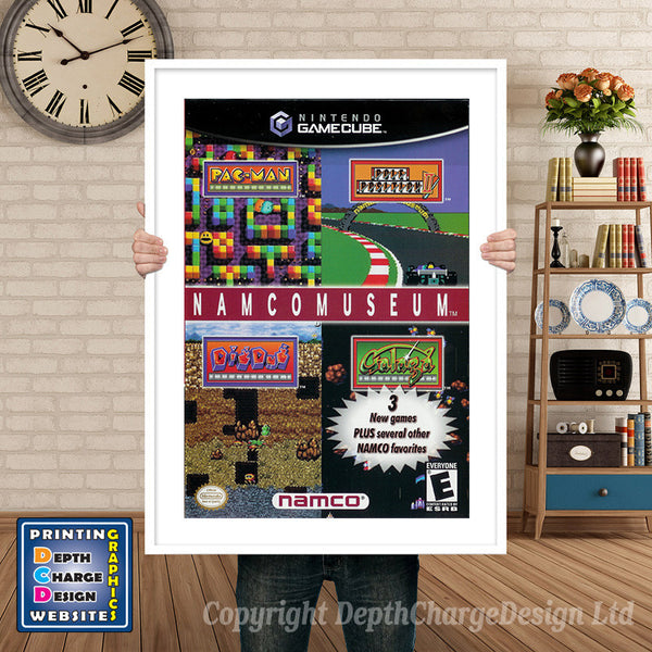 Namco Museum Gamecube Inspired Retro Gaming Poster