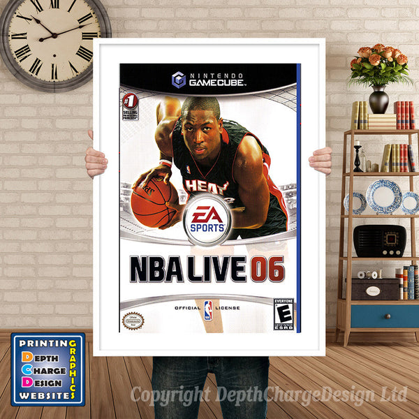 Nba Live06 Gamecube Inspired Retro Gaming Poster