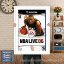Nba Live06 Gamecube Inspired Retro Gaming Poster A4 A3 A2 Or A1