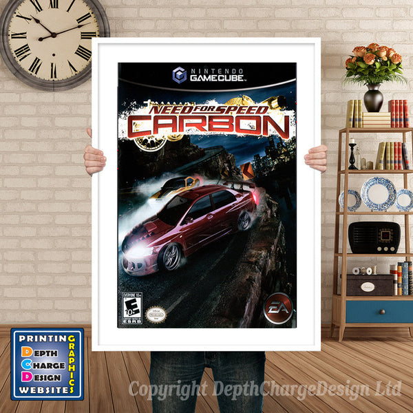 Need For Speed Carbon Gamecube Inspired Retro Gaming Poster