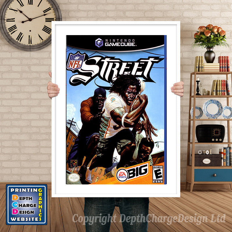 Nfl Street Gamecube Inspired Retro Gaming Poster A4 A3 A2 Or A1