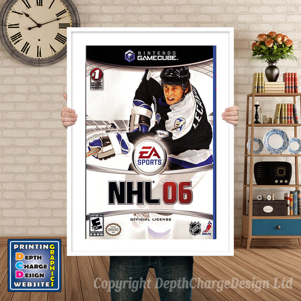 Nhl 06 Gamecube Inspired Retro Gaming Poster