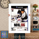 Nhl 06 Gamecube Inspired Retro Gaming Poster A4 A3 A2 Or A1