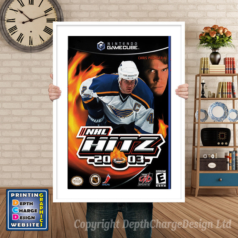 Nhl Hitz2003 Gamecube Inspired Retro Gaming Poster A4 A3 A2 Or A1 – Nhl Hitz2003 Gamecube Inspired Retro Gaming Poster