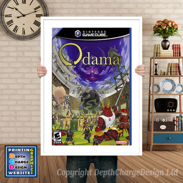 Odama Gamecube Inspired Retro Gaming Poster