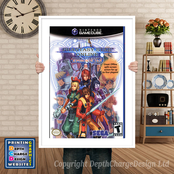 Phantasy Star Online Episode I And Ii Gamecube Inspired Retro Gaming Poster