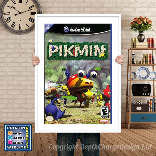 Pikmin Gamecube Inspired Retro Gaming Poster