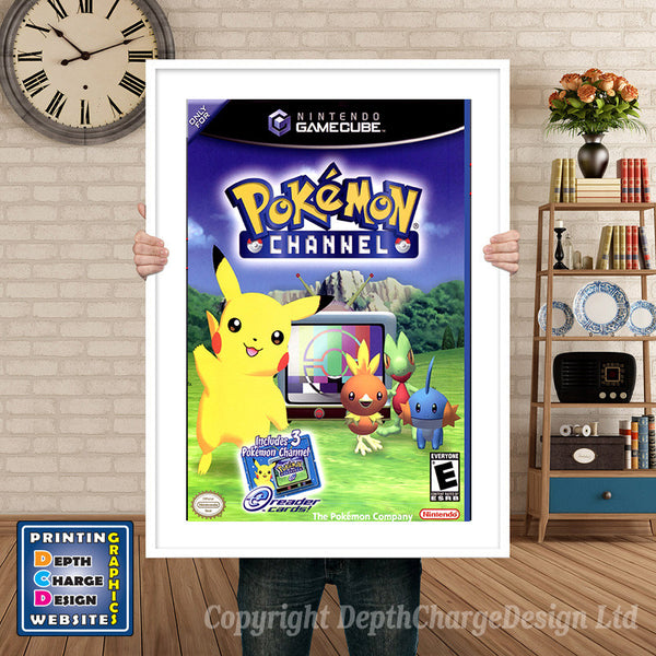 Pokemon Channel Gamecube Inspired Retro Gaming Poster