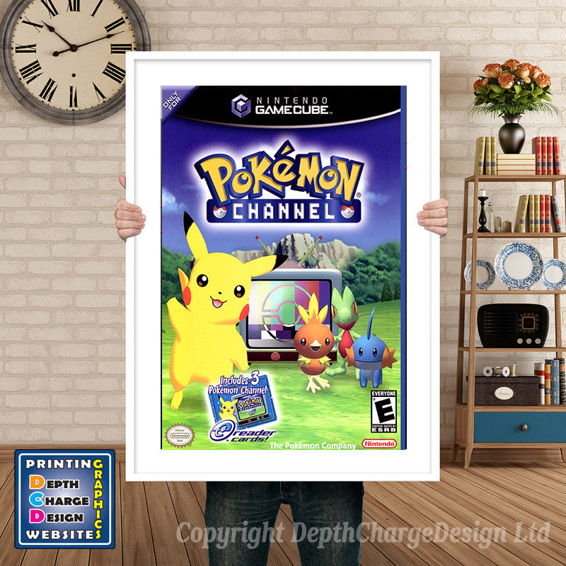 Pokemon Channel Gamecube Inspired Retro Gaming Poster A4 A3 A2 Or A1