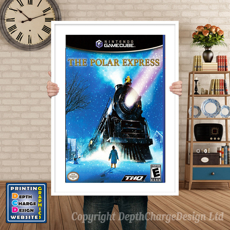 Polar Express Gamecube Inspired Retro Gaming Poster A4 A3 A2 Or A1