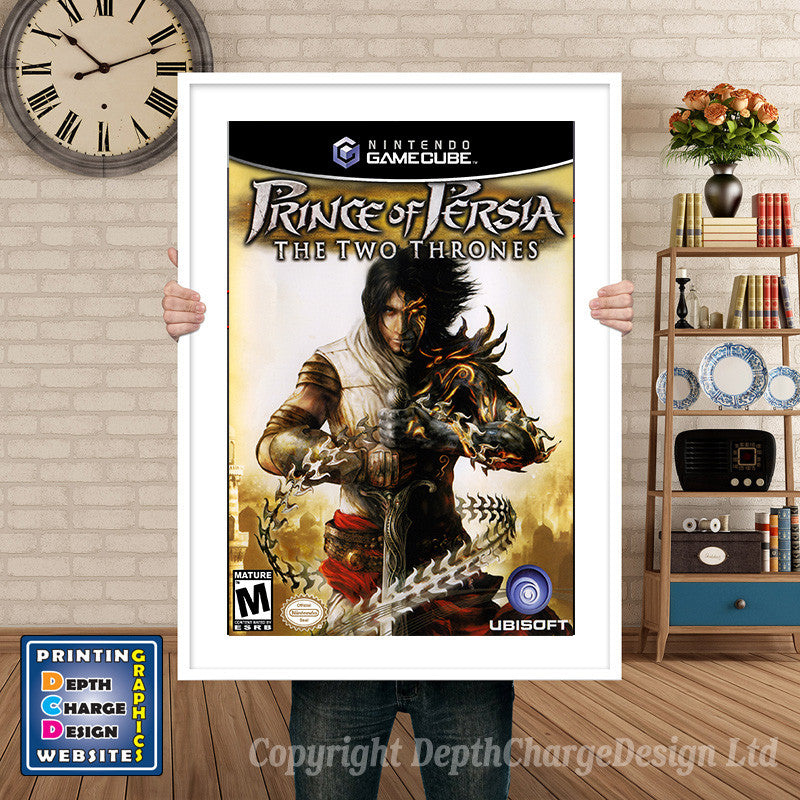 Prince Of Persia Two Thrones Gamecube Inspired Retro Gaming Poster A4 A3 A2 Or A1 – Prince Of Persia Two Thrones Gamecube Inspired Retro Gaming Poster