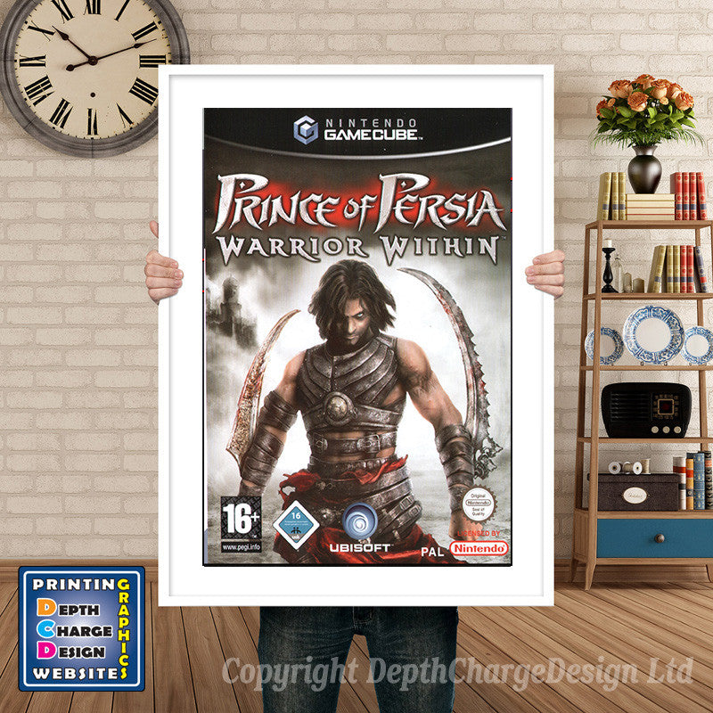 Prince Of Persia Warrior Within_Eu Gamecube Inspired Retro Gaming Poster A4 A3 A2 Or A1
