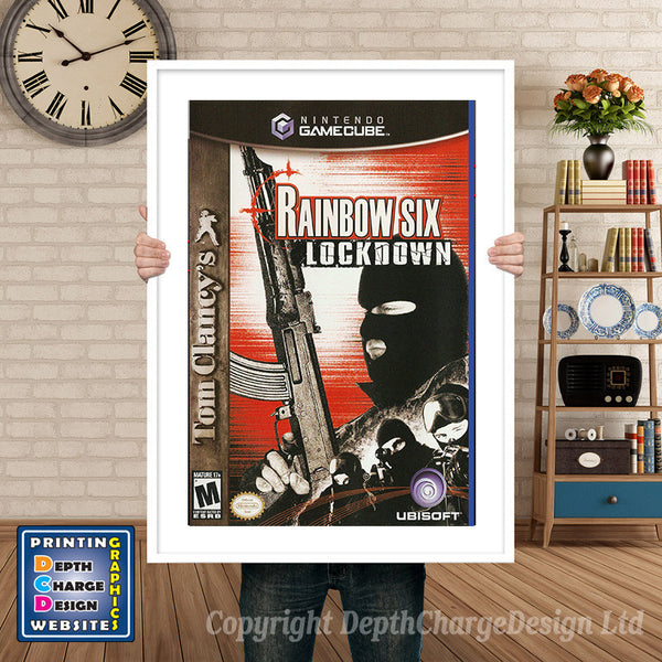 Rainbow Six Lockdown Gamecube Inspired Retro Gaming Poster