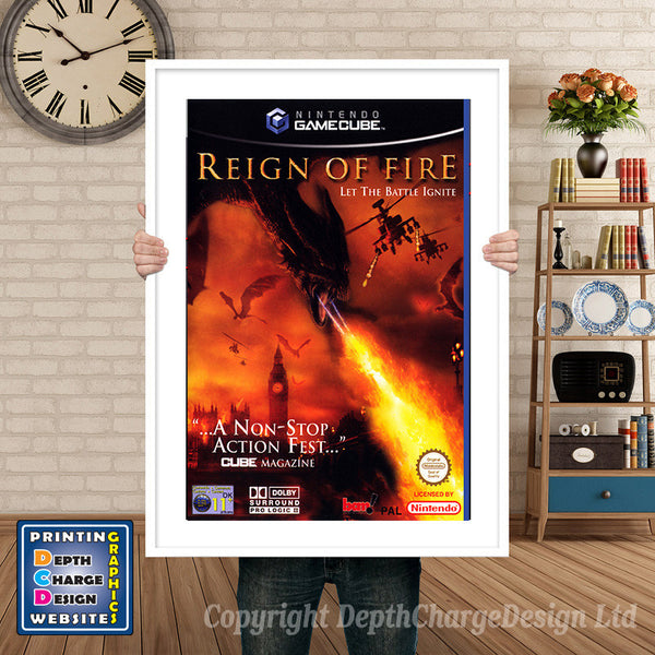 Reign Offire_Pal Gamecube Inspired Retro Gaming Poster