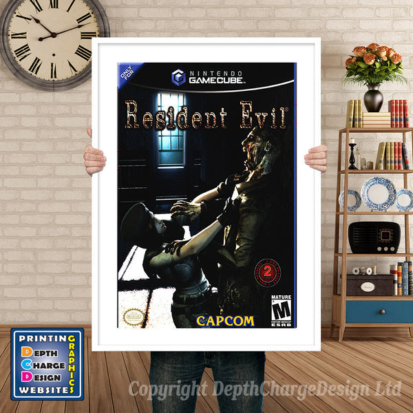 Resident Evil Gamecube Inspired Retro Gaming Poster