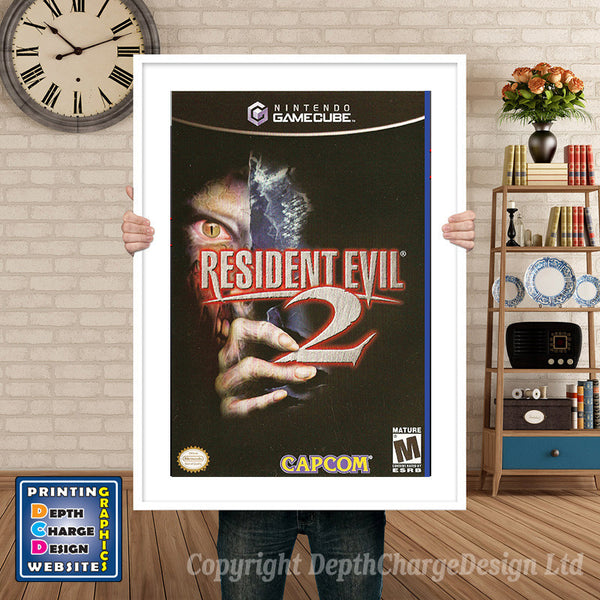 Resident Evil 2 Gamecube Inspired Retro Gaming Poster