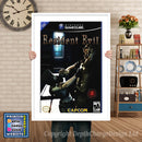 Resident Evil Gamecube Inspired Retro Gaming Poster A4 A3 A2 Or A1