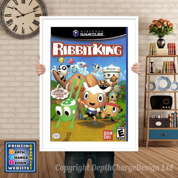 Ribbitking Gamecube Inspired Retro Gaming Poster