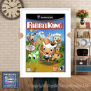 Ribbitking Gamecube Inspired Retro Gaming Poster A4 A3 A2 Or A1