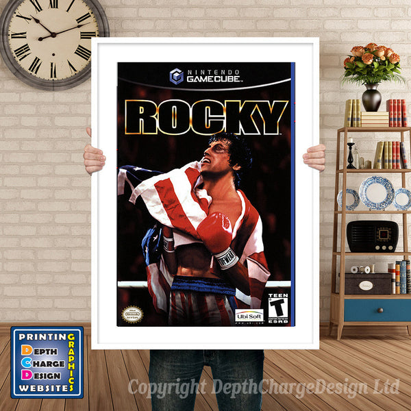 Rocky Gamecube Inspired Retro Gaming Poster