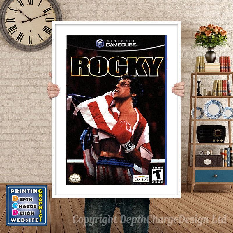 Rocky Gamecube Inspired Retro Gaming Poster A4 A3 A2 Or A1
