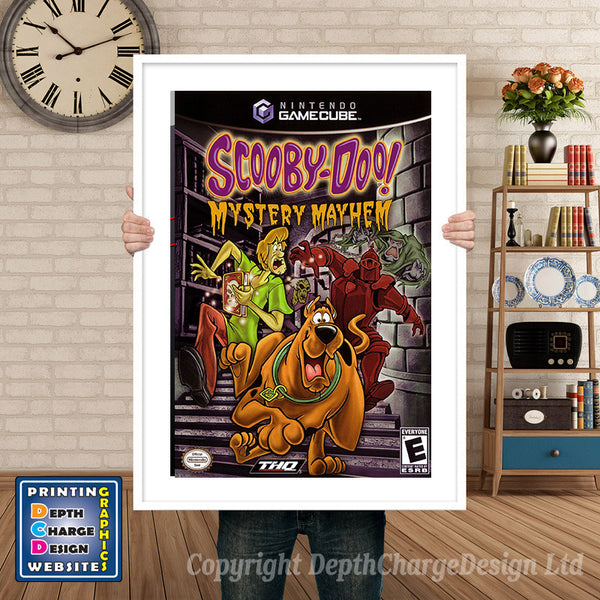 Scooby Doo Mystery Mayhem Gamecube Inspired Retro Gaming Poster